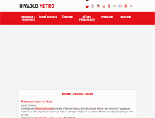 Tablet Screenshot of divadlometro.cz